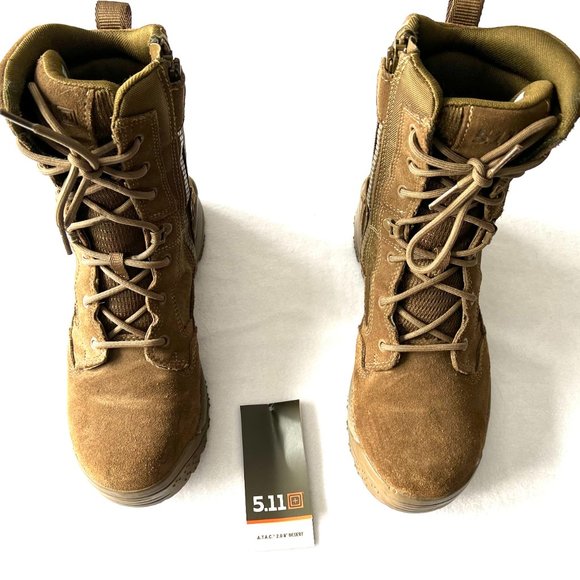 5.11 Tactical ATAC 2.0 8" Side Zip Boot Dark Coyote - 9.5 Regular - Picture 7 of 8